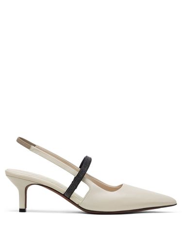 Leather Slingback Pumps - Brunello Cucinelli - Modalova