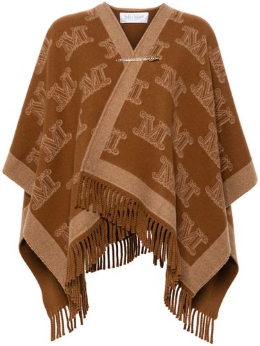 MAX MARA - Logo Wool Cape - Max Mara - Modalova