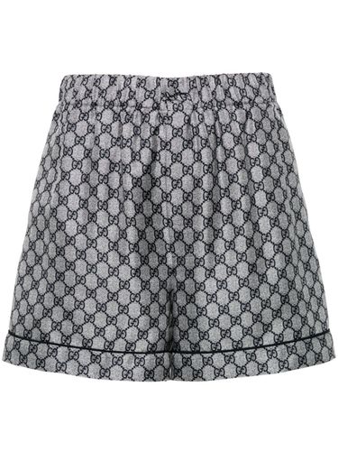 GUCCI - Gg Twill Silk Shorts - Gucci - Modalova