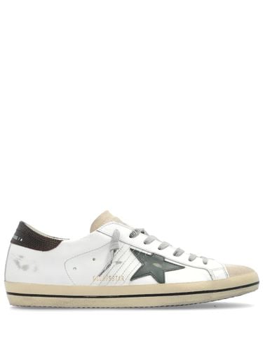 Super Star Leather Sneakers - Golden Goose - Modalova