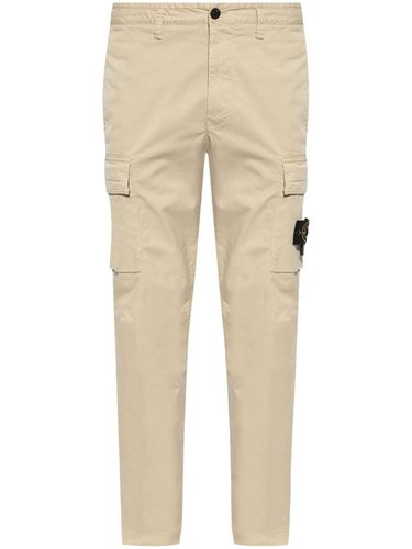 Logo Cotton Cargo Trousers - Stone Island - Modalova