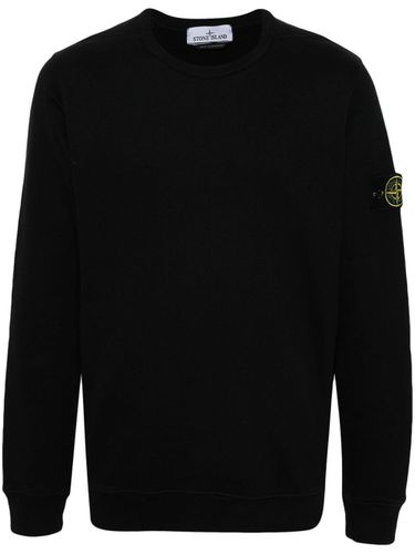 Logo Cotton Crewneck Sweatshirt - Stone Island - Modalova