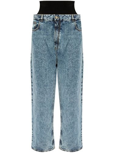 ALAÏA - Knitted Band Denim Jeans - AlaÏa - Modalova