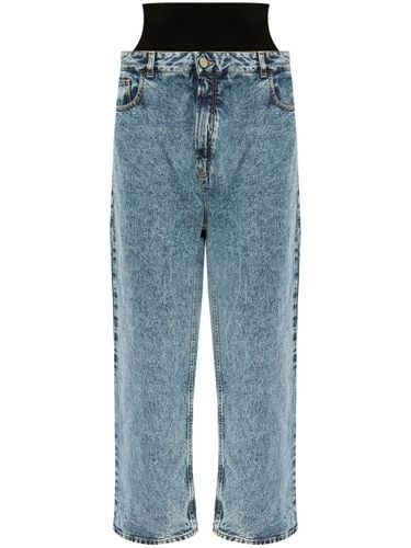 ALAÏA - Knitted Band Denim Jeans - AlaÏa - Modalova