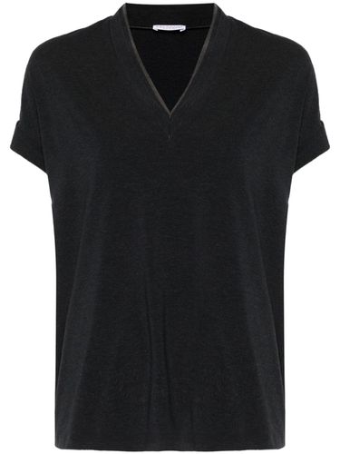 V-neck Cotton T-shirt - Brunello Cucinelli - Modalova