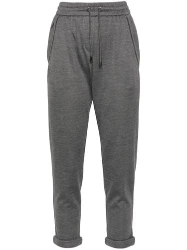 Cotton And Silk Blend Sweatpants - Brunello Cucinelli - Modalova