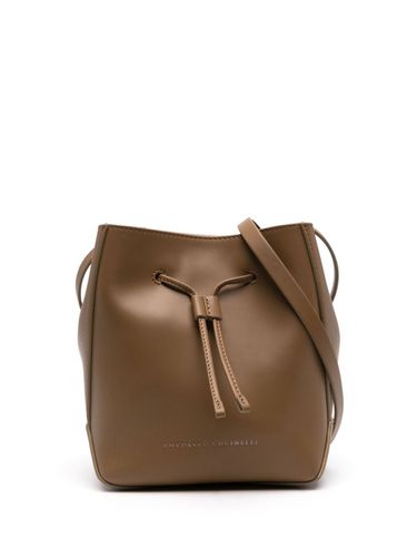 Leather Shoulder Bag - Brunello Cucinelli - Modalova