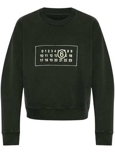 Logo Cotton Sweatshirt - MM6 Maison Margiela - Modalova