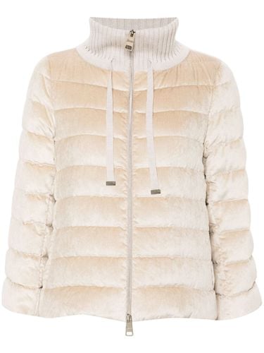 HERNO - Ribbed Velvet Down Jacket - Herno - Modalova