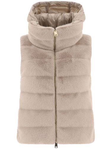 HERNO - Faux Fur Down Vest - Herno - Modalova