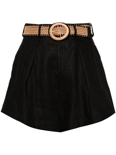 ZIMMERMANN - Belted Linen Shorts - Zimmermann - Modalova