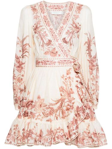 Floral Print Wrap Mini Dress - Zimmermann - Modalova