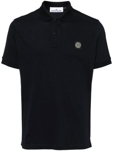 Logo Cotton Polo Shirt - Stone Island - Modalova