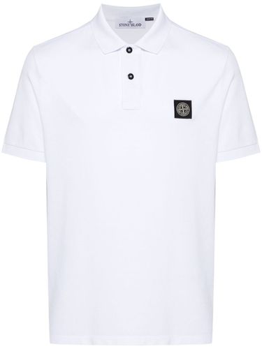 Logo Cotton Polo Shirt - Stone Island - Modalova