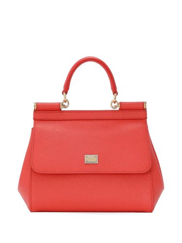 Sicily Medium Leather Handbag - Dolce & Gabbana - Modalova