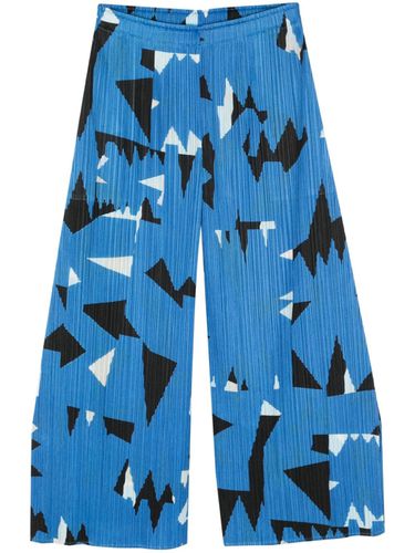 Printed Cropped Trousers - Pleats Please Issey Miyake - Modalova