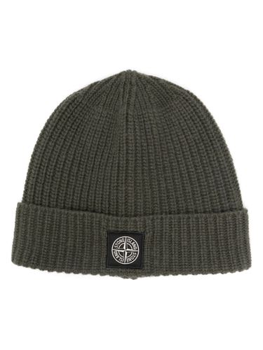 STONE ISLAND - Logo Wool Beanie - Stone Island - Modalova