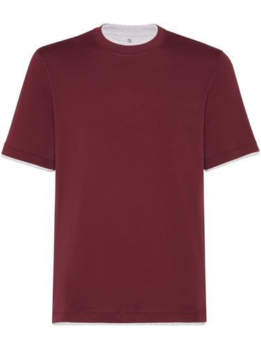 Faux Layering Cotton T-shirt - Brunello Cucinelli - Modalova