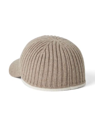 Knitted Wool Blend Cap - Brunello Cucinelli - Modalova