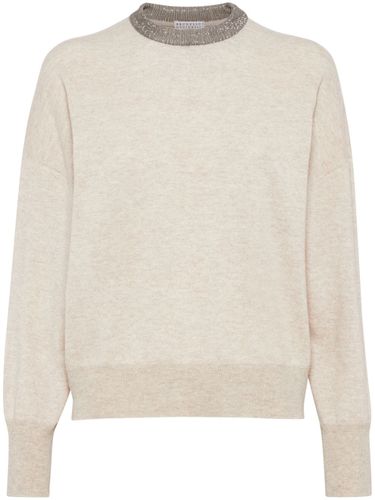 Cashmere Crewneck Sweater - Brunello Cucinelli - Modalova