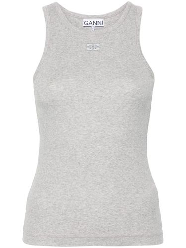 GANNI - Organic Cotton Tank Top - Ganni - Modalova