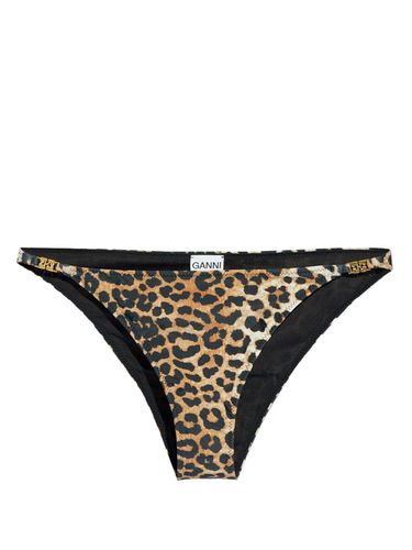 GANNI - Leopard Print Swim Bottom - Ganni - Modalova