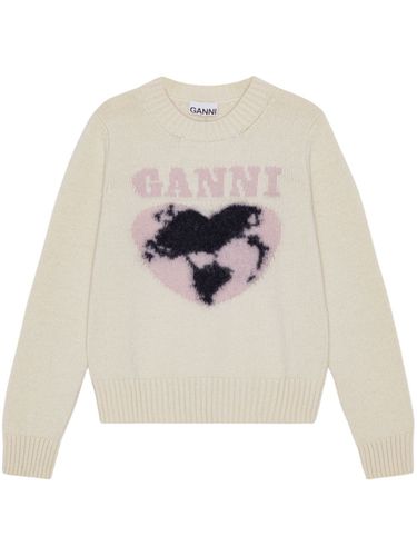 GANNI - Wool Crewneck Jumper - Ganni - Modalova