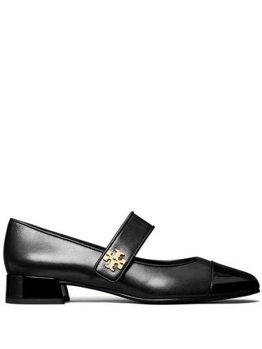 Mary-jane Cap-toe Leather Ballets - Tory Burch - Modalova