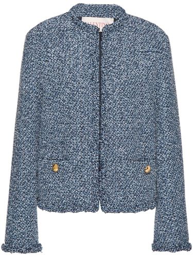 VALENTINO - Tweed Crewneck Jacket - Valentino - Modalova