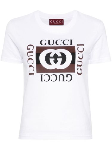 GUCCI - Logo Cotton T-shirt - Gucci - Modalova