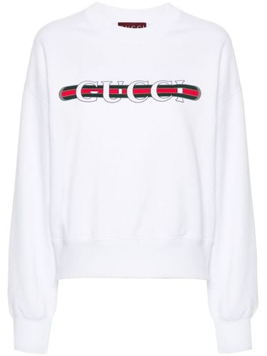 GUCCI - Logo Cotton Sweatshirt - Gucci - Modalova