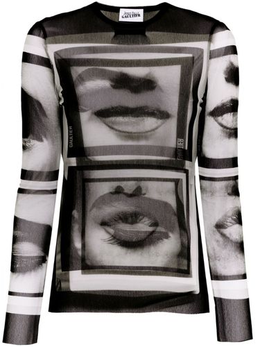 Eyes And Lips Print Top - Jean Paul Gaultier - Modalova