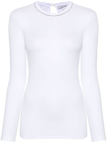 Cotton Long Sleeves T-shirt - Brunello Cucinelli - Modalova