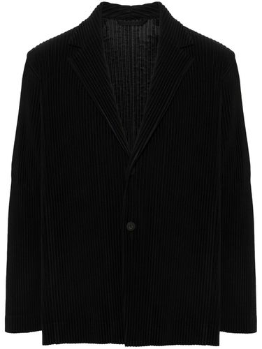 Pleated Single-breasted Jacket - Homme Plisse' Issey Miyake - Modalova