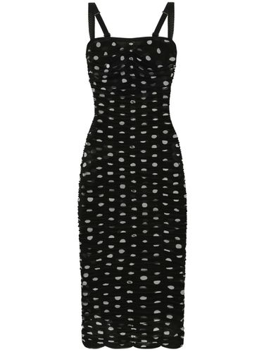 Dots Print Midi Dress - Dolce & Gabbana - Modalova