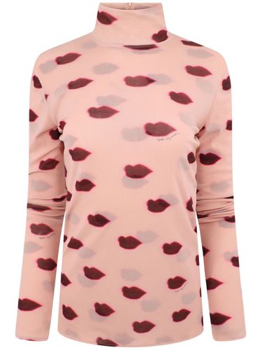 Lips Print High-neck Top - Stella McCartney - Modalova