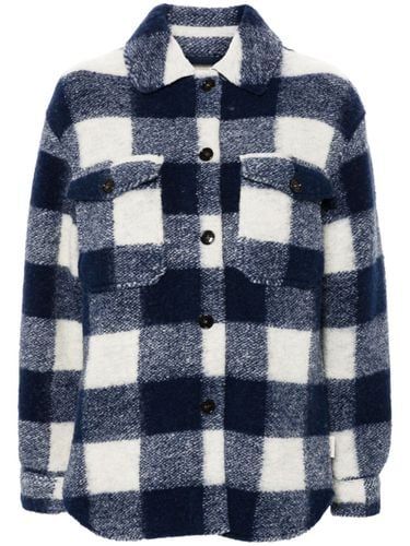 Check Motif Wool Blend Overshirt - Woolrich - Modalova