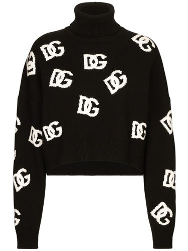 Allover Logo Wool Jumper - Dolce & Gabbana - Modalova