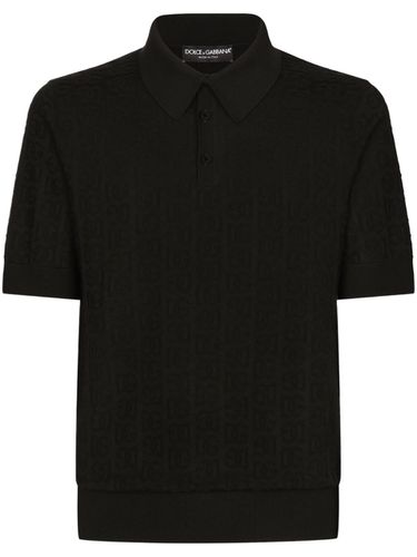 DOLCE & GABBANA - Silk Polo Shirt - Dolce & Gabbana - Modalova