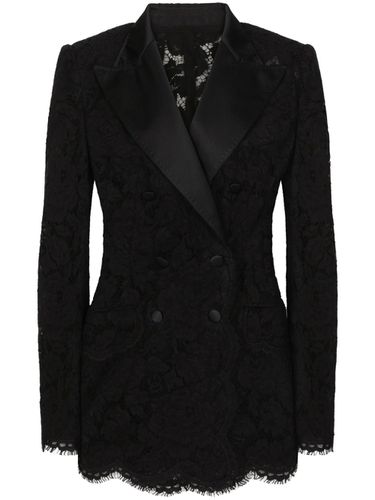 Lace Double-breasted Jacket - Dolce & Gabbana - Modalova