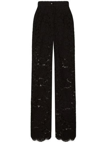 Lace Wide-leg Trousers - Dolce & Gabbana - Modalova