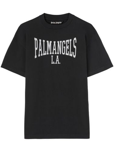 PALM ANGELS - Logo Cotton T-shirt - Palm Angels - Modalova