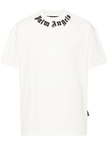 PALM ANGELS - Logo Cotton T-shirt - Palm Angels - Modalova