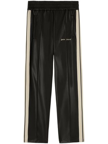 Logo Leather-effect Track Pants - Palm Angels - Modalova