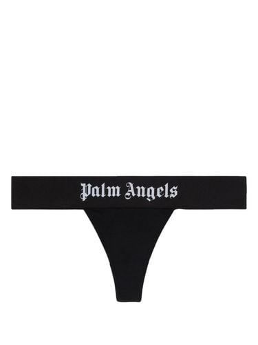 Logo Cotton Thong Brief - Palm Angels - Modalova