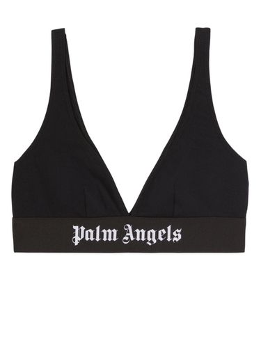 Logo Cotton Triangle Bra - Palm Angels - Modalova