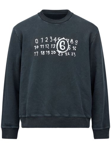 Logo Cotton Sweatshirt - MM6 Maison Margiela - Modalova