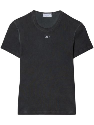 OFF-WHITE - Logo Cotton T-shirt - Off-White - Modalova