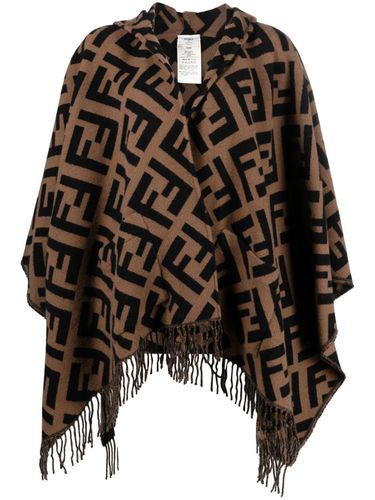 FENDI - Ff Cashmere Poncho - Fendi - Modalova