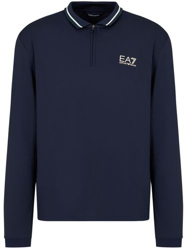 EA7 - Logo Nylon Polo Shirt - EA7 - Modalova